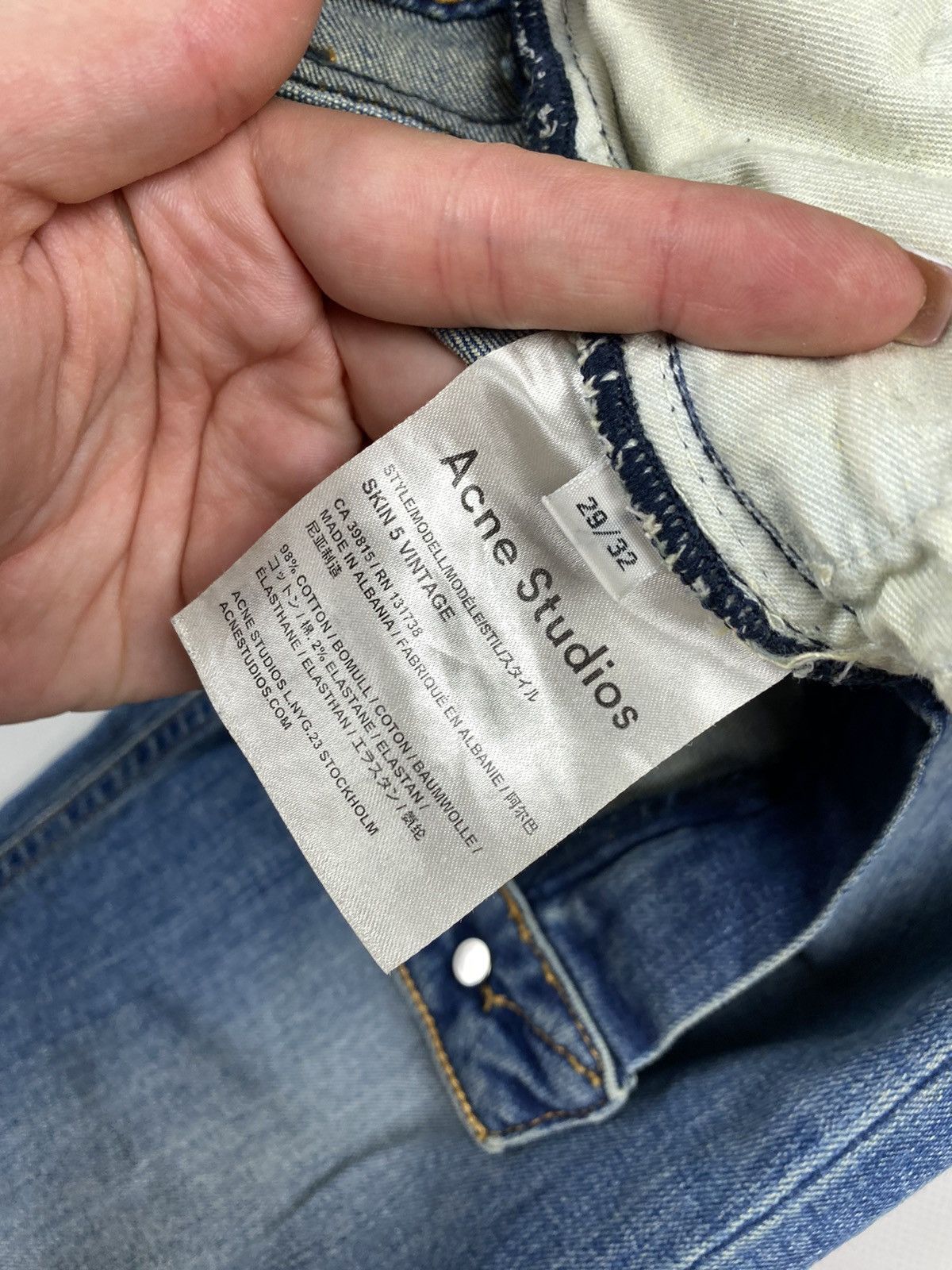 Acne Studios Acne Studios Skin 5 Vintage ladies jeans size 29 / 32 Size 29" - 14 Thumbnail