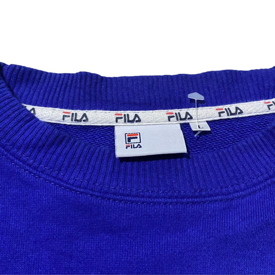 Fila Fila italia center logo color block crewneck Size US L / EU 52-54 / 3 - 6 Thumbnail