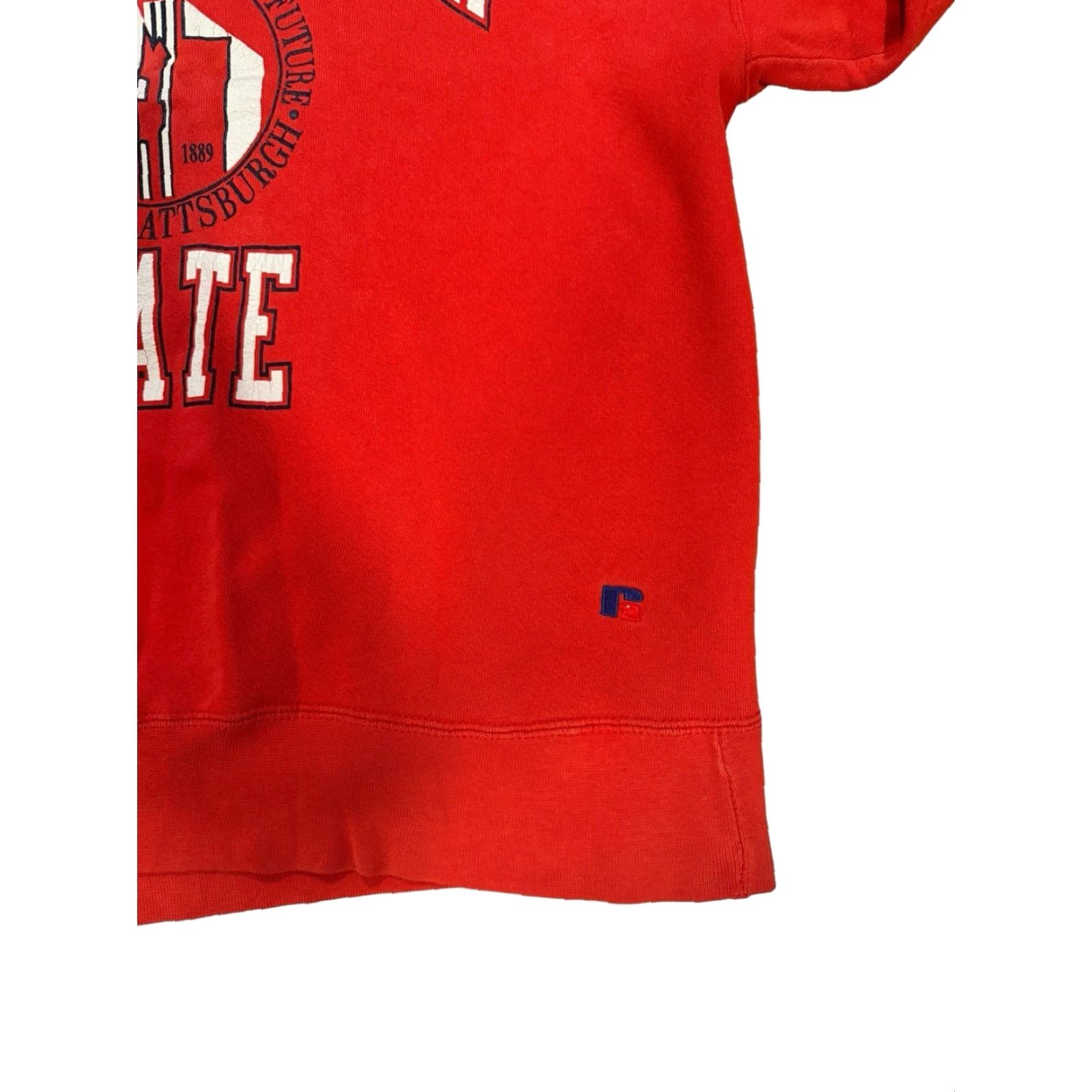 Russell Athletic VINTAGE Russell Athletics Sweatshirt Plattsburgh State College 2XL Red Unisex Adults Crew Neck Pullover Graphic Print Size US XXL / EU 58 / 5 - 3 Thumbnail