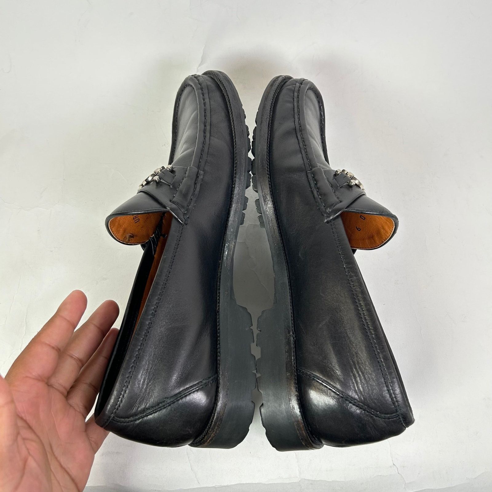 Salvatore Ferragamo Salvatore Ferragamo David Gancini Bit Leather Loafer Size US 9 / EU 42 - 4 Thumbnail