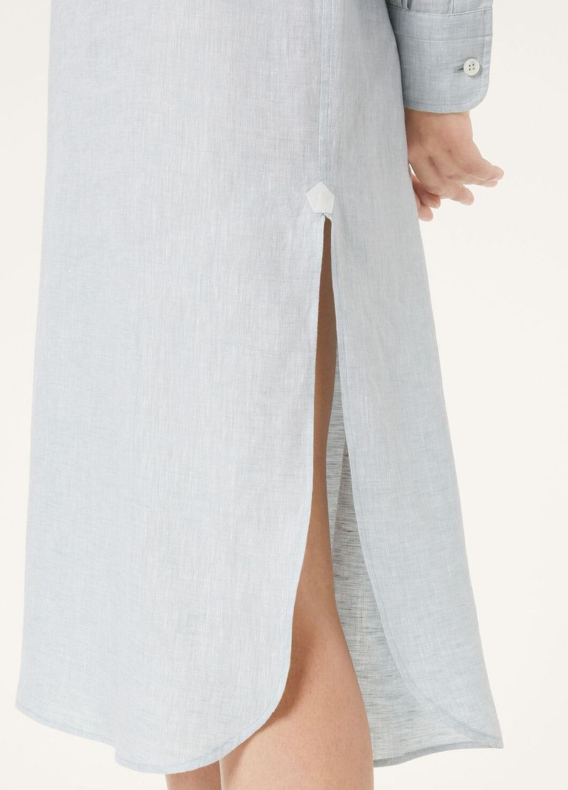 Loro Piana o1srvl11e0526 FAP3840 Lora Dress in Light Blue Size S / US 4 / IT 40 - 3 Thumbnail