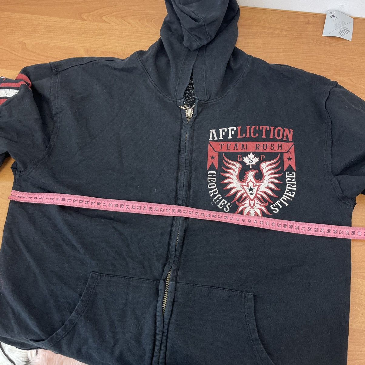Affliction Vintage Y2K Affliction Hoodie Skull Grunge Cybergoth Biker Size US M / EU 48-50 / 2 - 8 Thumbnail