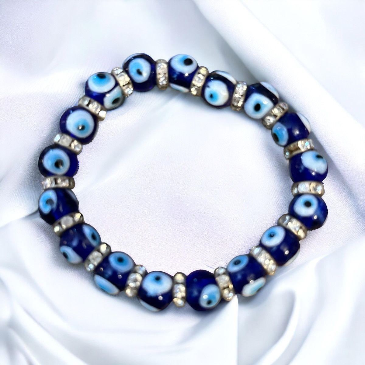 Other Evil eye glass bead stretch bracelet Size ONE SIZE - 1 Thumbnail