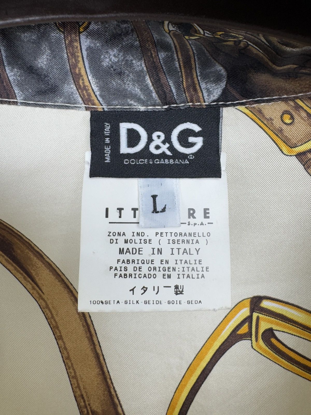 Dolce & Gabbana Dolce & Gabbana vintage silk horse equestrian western shirt Size L / US 10 / IT 46 - 9 Thumbnail