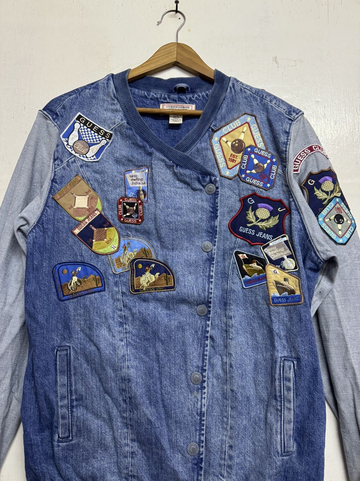 Guess × Vintage Vintage Guess Jacket Patchwork Size US M / EU 48-50 / 2 - 9 Thumbnail