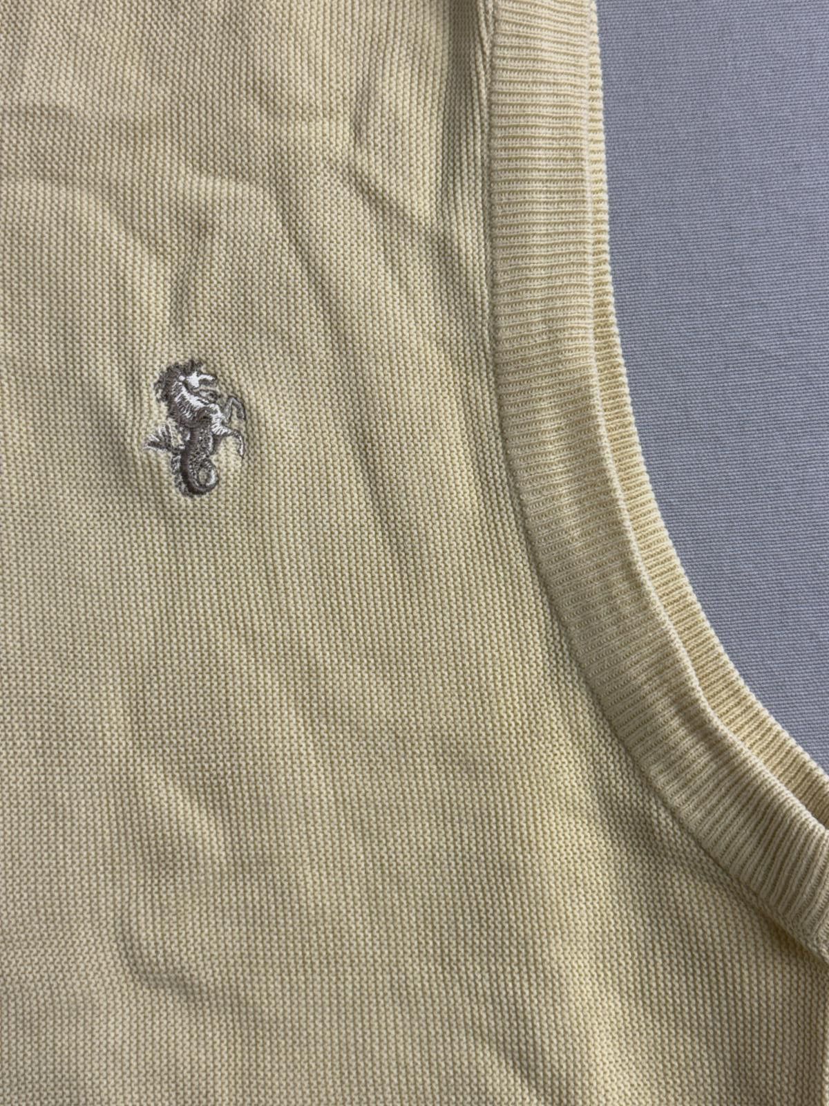 Laura Biagiotti Vegas Bellagio Golf Sweater Vest Beige - Seahorse / Horse L Size US L / EU 52-54 / 3 - 3 Thumbnail