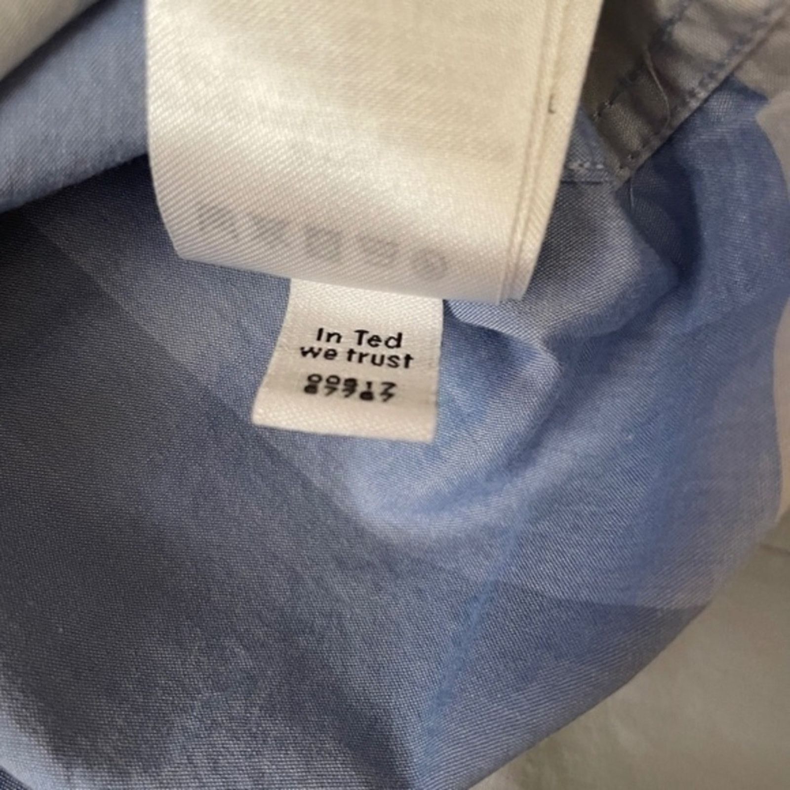 Ted Baker Ted Baker Shamdog Extra Trim Blue Sport Slim Fit Shirt Size US S / EU 44-46 / 1 - 6 Thumbnail