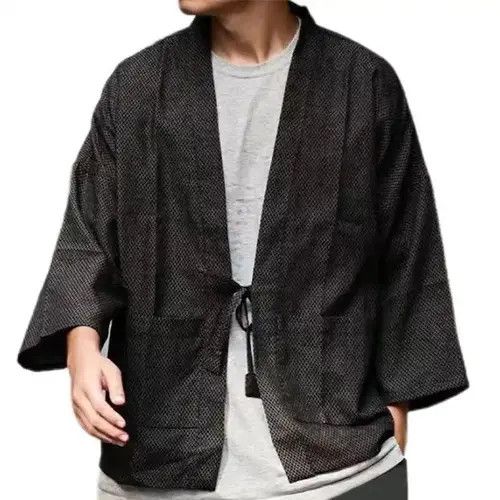 VIBE New 2022 Stylish Hype Kimono Noragi Cardigan Jacket Size US L / EU 52-54 / 3 - 1 Thumbnail