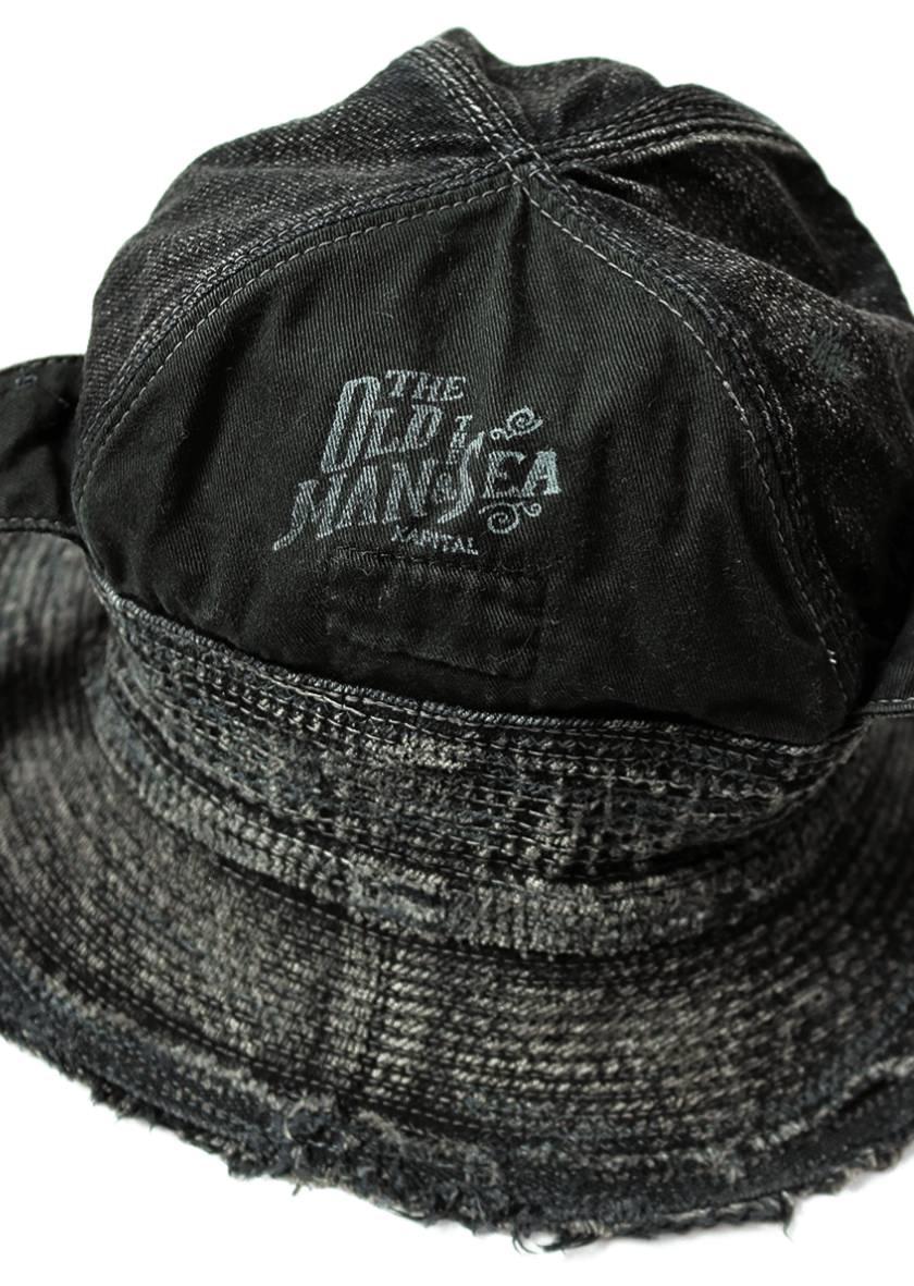 Kapital Black×Black Denim The Old Man and the Sea HAT (Crash Remake) Size ONE SIZE - 6 Thumbnail