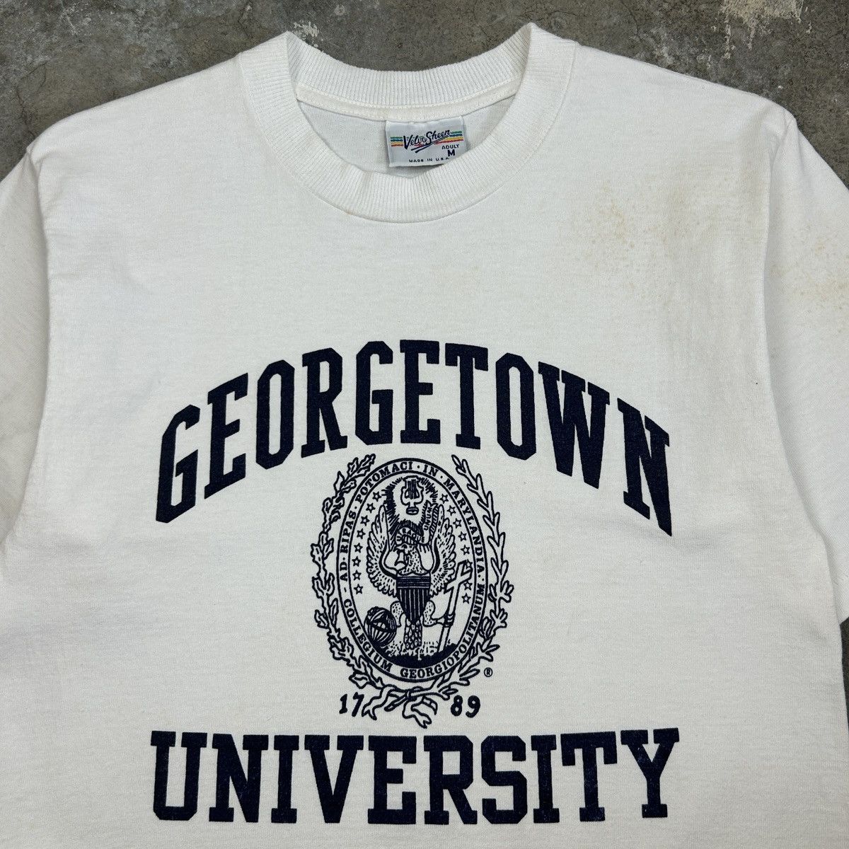 Vintage 1980-90s Georgetown University Size US S / EU 44-46 / 1 - 3 Thumbnail