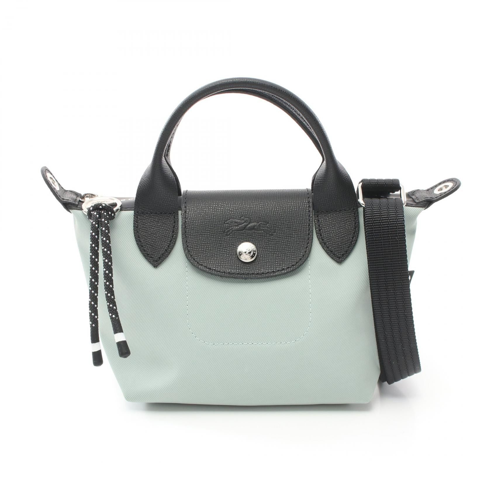 Longchamp Longchamp Le Preage Energy Xs Handbag Nylon Leather Green Black Verbena Size ONE SIZE - 1 Thumbnail