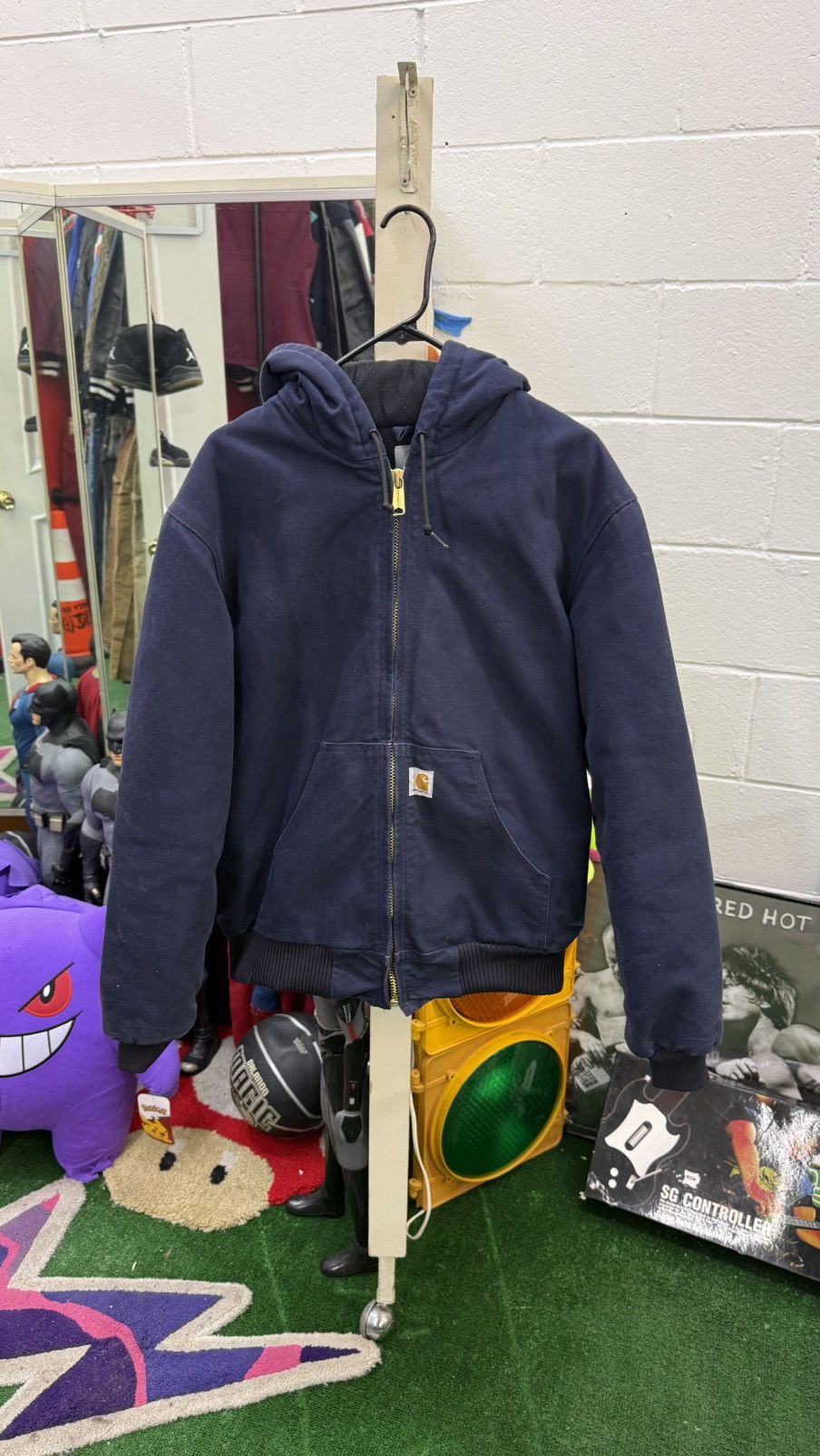 Navy blue carhartt jacket