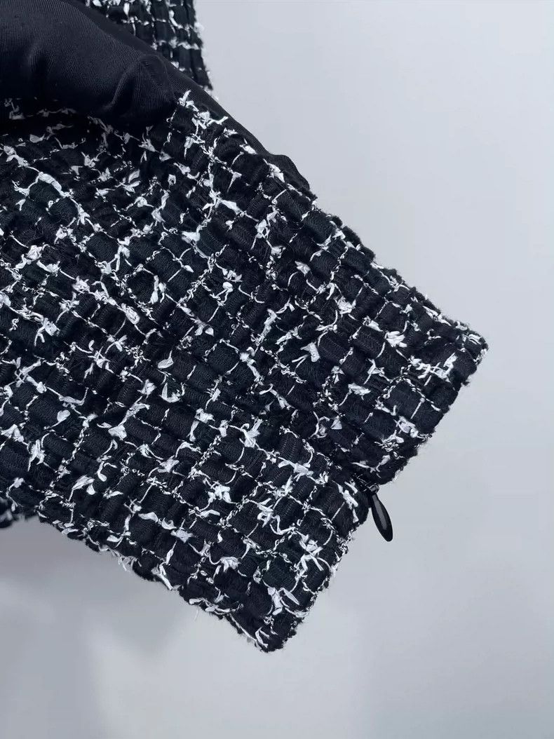 Chanel Chanel 24B tweed woven U-neck jacket Size XXS / US 00 / IT 34 - 3 Thumbnail