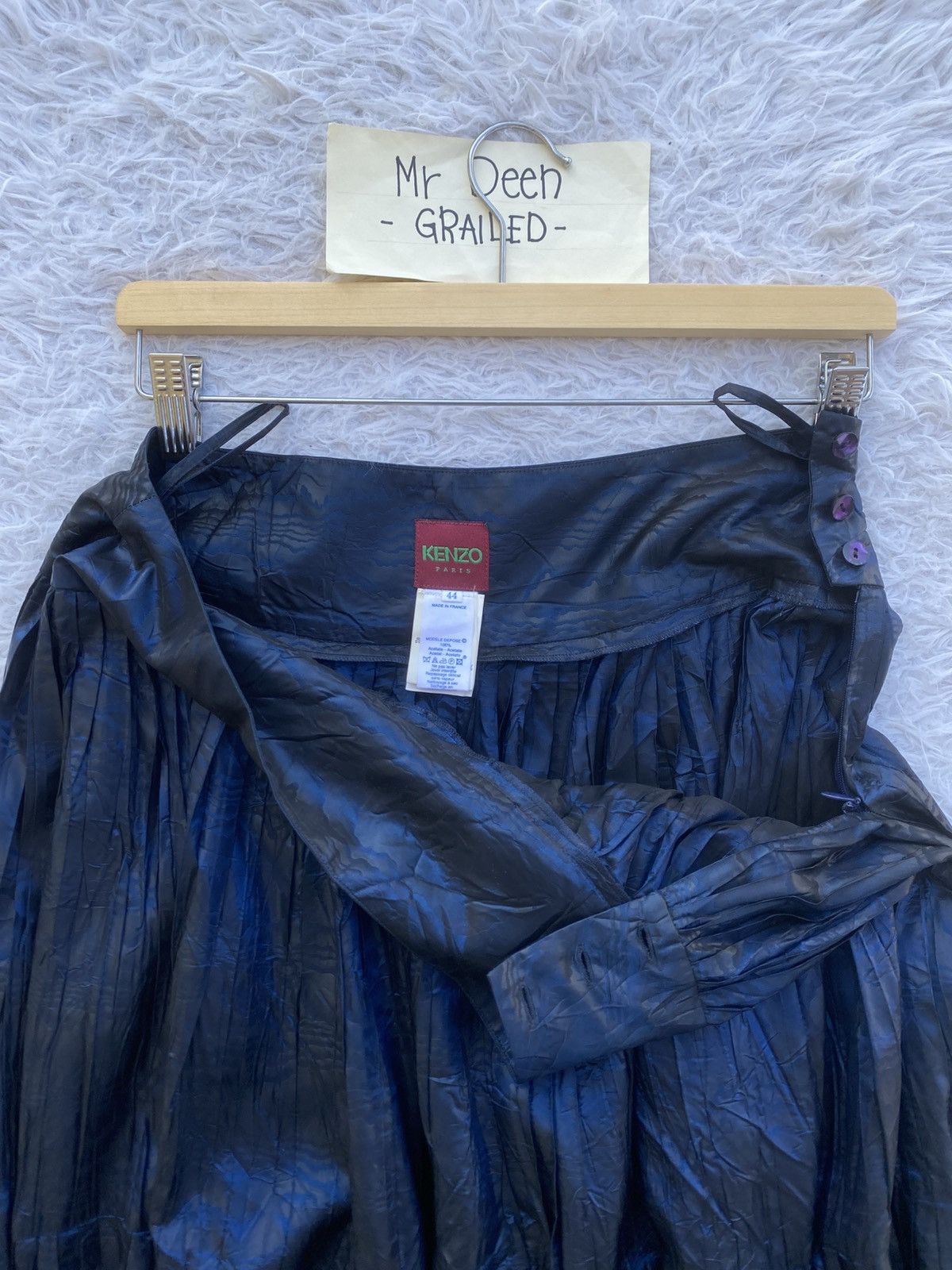 Kenzo Rare KENZO Pleated Midi Skirt Size 29" - 13 Thumbnail