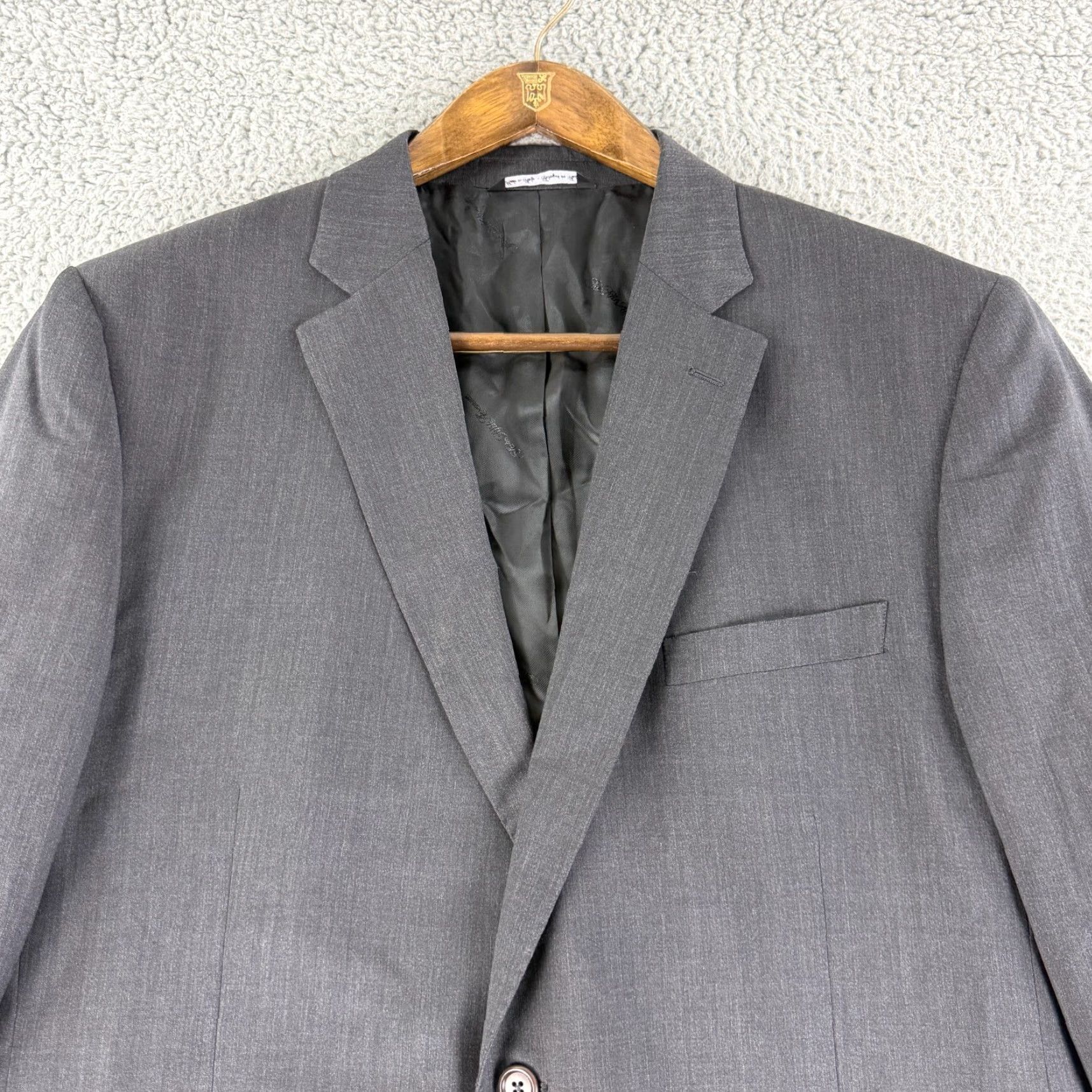 Ermenegildo Zegna Ermenegildo Zegna Blazer Jacket Mens Size 46 Gray Wool Silk Italy Blazer Coat Milestone Style City Classic Designer Regular Vintage: No Size 46R - 2 Thumbnail