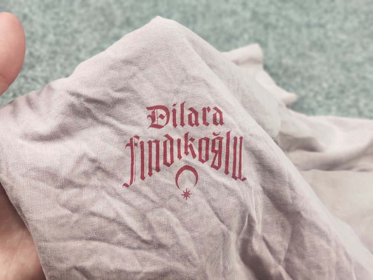 Dilara Findikoglu Dilara Findikoglu Design Oversized Pale pink logo Shirt Tee Size US M / EU 48-50 / 2 - 13 Thumbnail