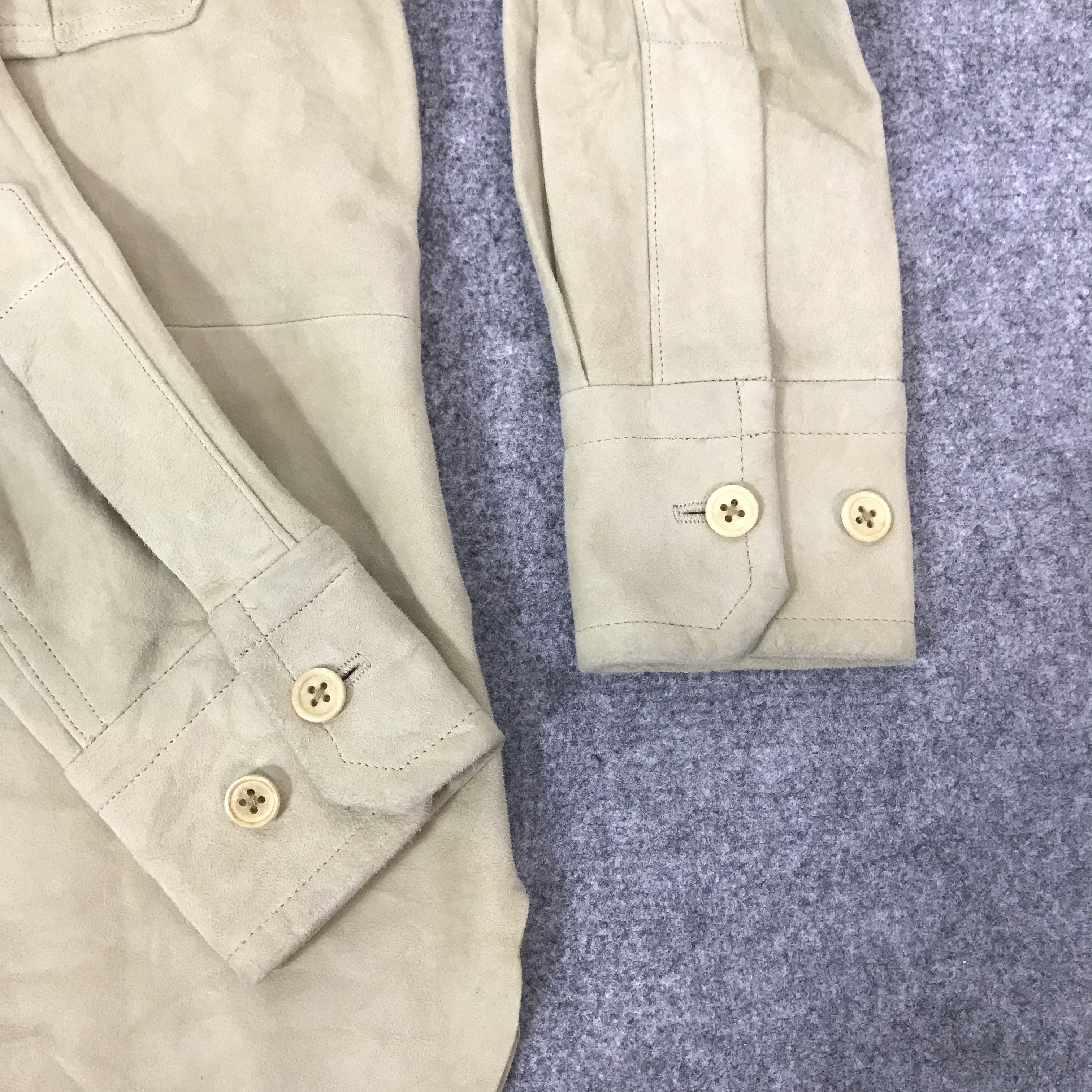 Ralph Lauren Vintage Ralph Lauren Leather button Up T-Shirt Size US M / EU 48-50 / 2 - 9 Thumbnail