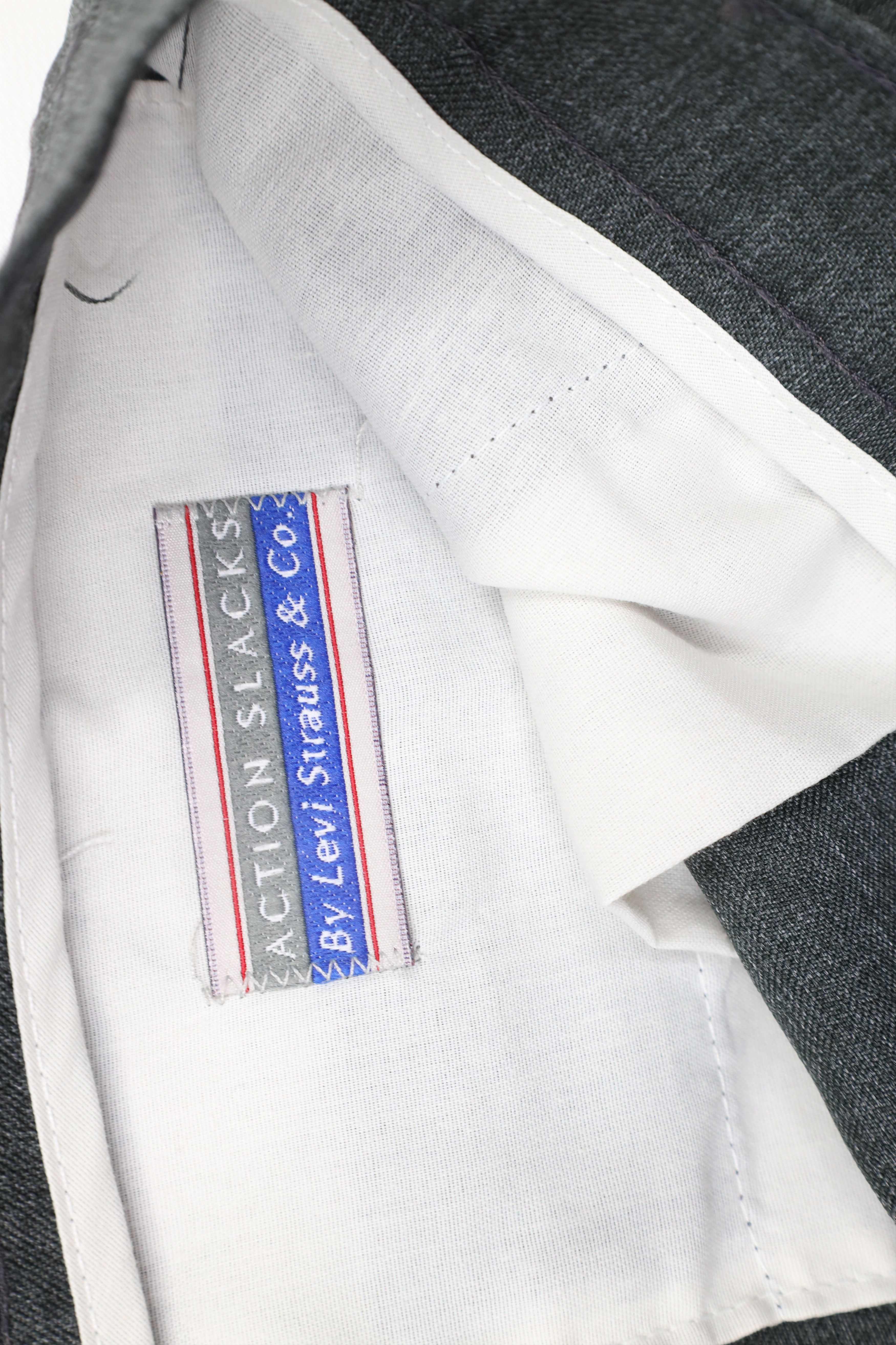 Levi's × Vintage Vintage 90s Levis Knit Wide Leg Chino Pants Heather Gray Size US 42 / EU 58 - 6 Thumbnail