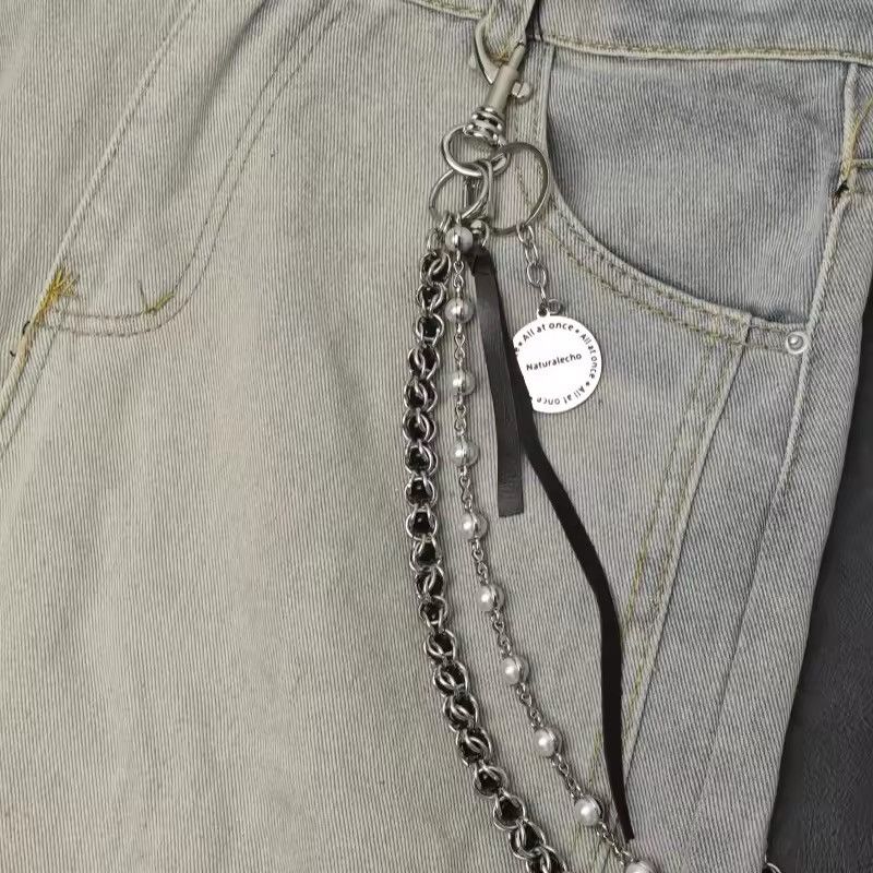 Japanese Brand × Jewelry 2 layer Natural Echo Black Pearl WalletChain 🖤 Size ONE SIZE - 5 Thumbnail