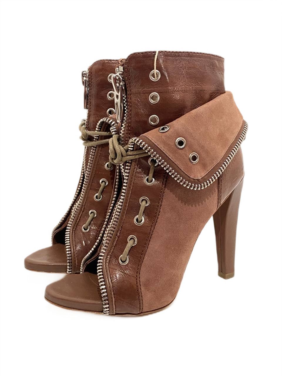 Alexander Wang Alexander Wang Freja Leather Runway Biker Boots Vintage Y2K Size US 5 / IT 35 - 1 Thumbnail