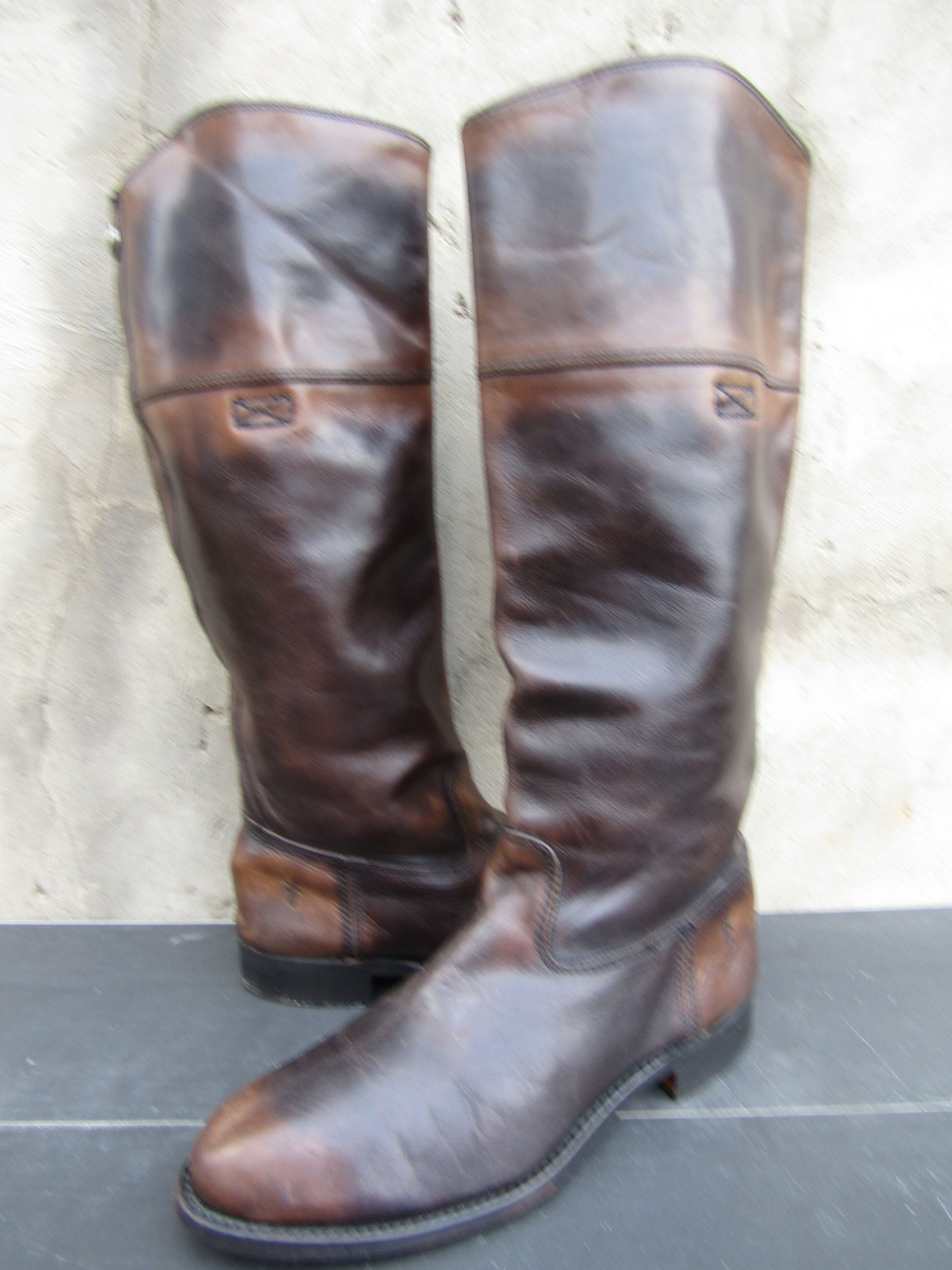 Frye FRYE Leather Tall High Pull On Western Boots Made in USA Size US 11 / IT 41 - 1 Thumbnail