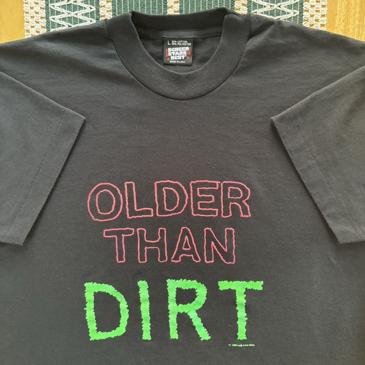 Vintage Vintage Older Than Dirt Parody Funny Statement T-Shirt Large Size US L / EU 52-54 / 3 - 1 Thumbnail
