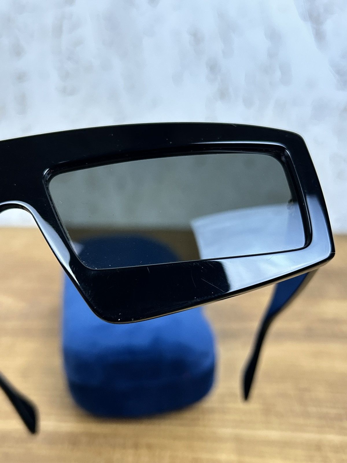 Gucci Gucci Rectangular Frame Futuristic Glasses Black GG0358S Size ONE SIZE - 8 Thumbnail