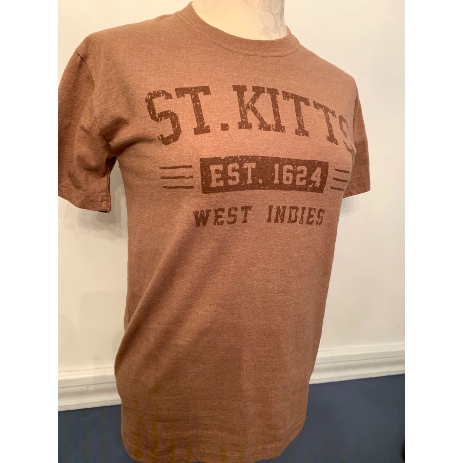 Vintage VINTAGE Small Sea Women's "St. Kitts" Short Sleeve T-Shirt Combed Cotton Tee Tshirt Size S / US 4 / IT 40 - 2 Thumbnail