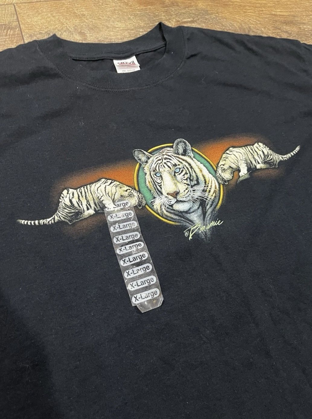 Anvil NWT Vtg Y2k Bonamie Tigers Center Logo Graphic Tee Shirt XL Size US XL / EU 56 / 4 - 2 Thumbnail