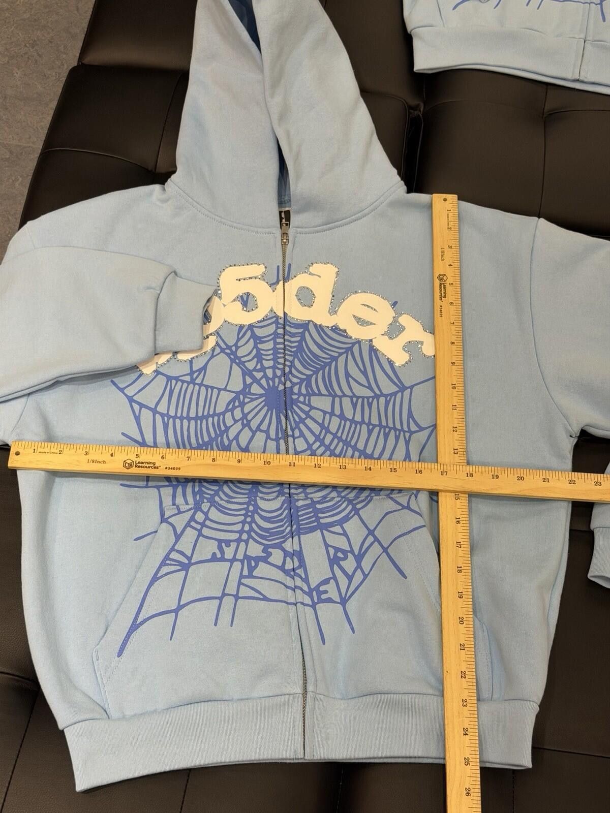 Sp5der Sp5der Stone Hoodie Size (Medium) 2026 100% Authentic Blue Size US M / EU 48-50 / 2 - 10 Thumbnail