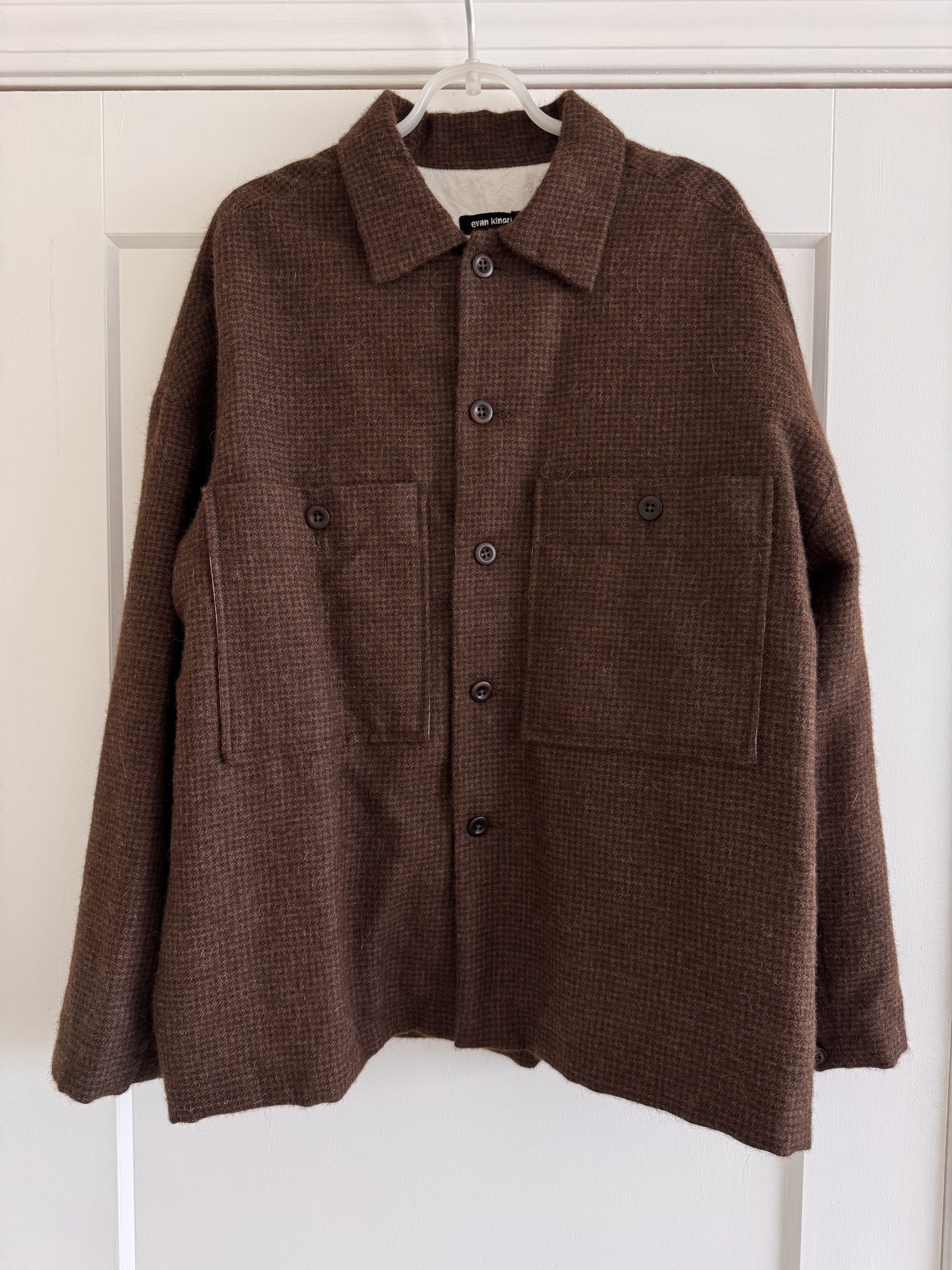 Evan Kinori Evan Kinori Field Shirt Two Alpaca Houndstooth Small Size US S / EU 44-46 / 1 - 1 Thumbnail