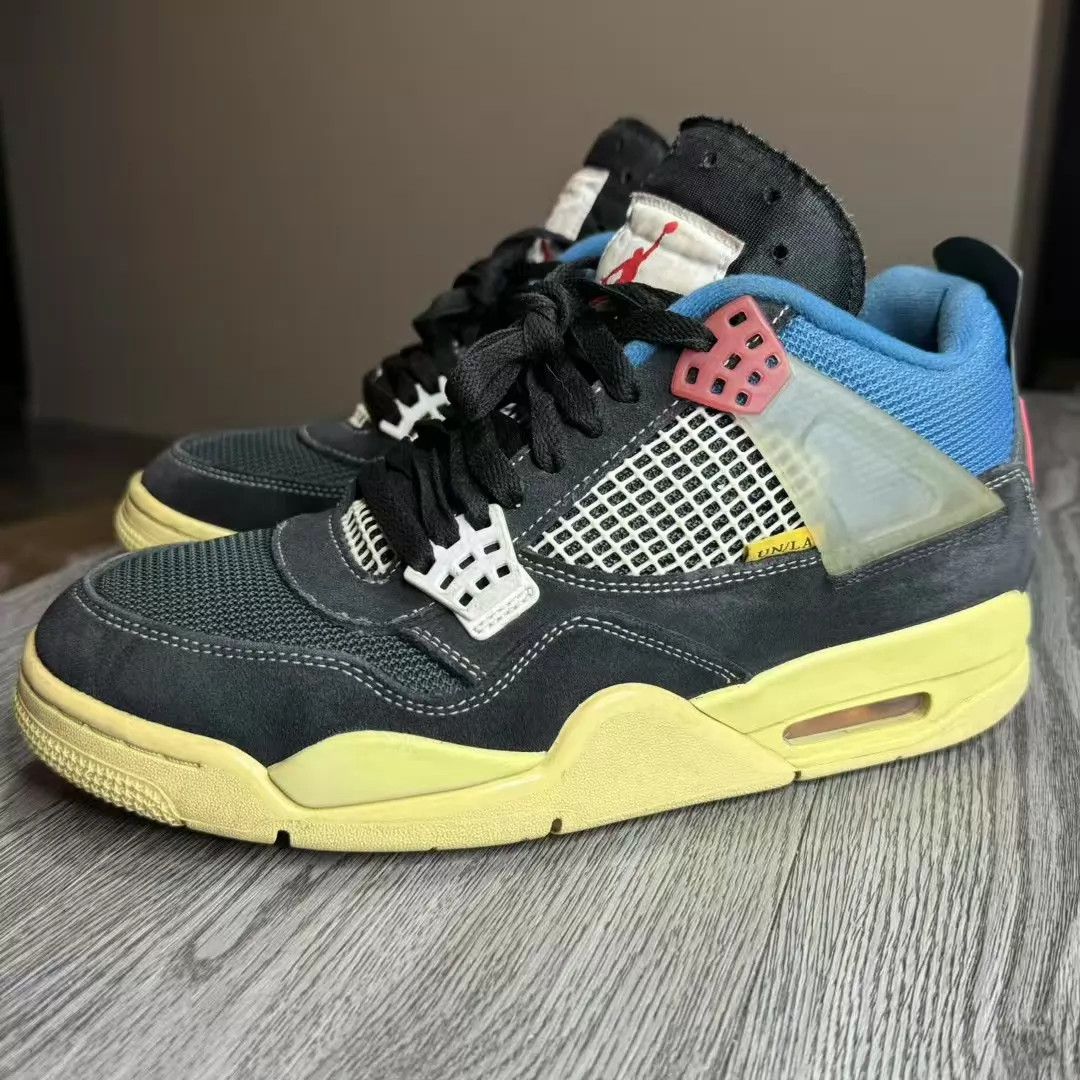 Nike Jordan Air Jordan 4 UNION Black Blue Size 42 Size US 9 / EU 42 - 1 Thumbnail