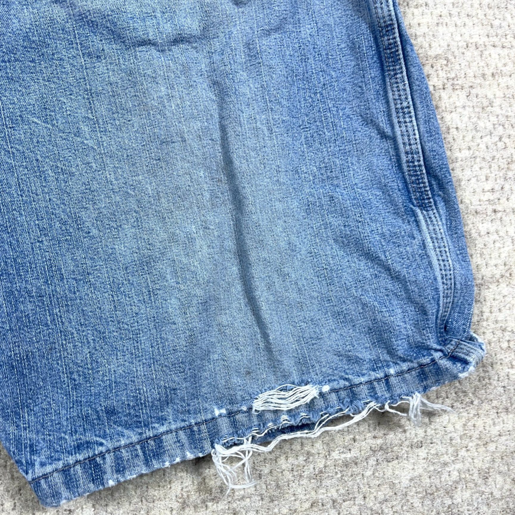 Wrangler VINTAGE Wrangler Shorts Men 38 Bermuda Denim Distressed Grunge 90s Baggy Pockets Casual 5-Pocket Design Size US 38 / EU 54 - 3 Thumbnail
