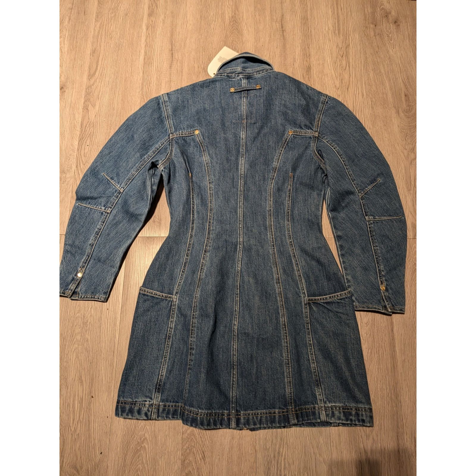 Gap  Cult Gaia - Barrel Denim Mini Dress / S / NWT -  threedaughtersproperties.com