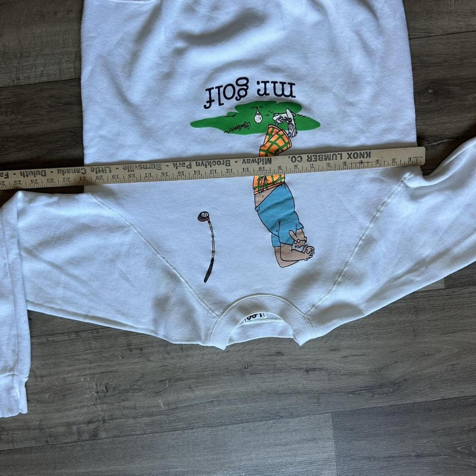 Lee 80’s Mr. Golf Jim Benton Lee crewneck sweatshirt art size L Size US L / EU 52-54 / 3 - 5 Thumbnail