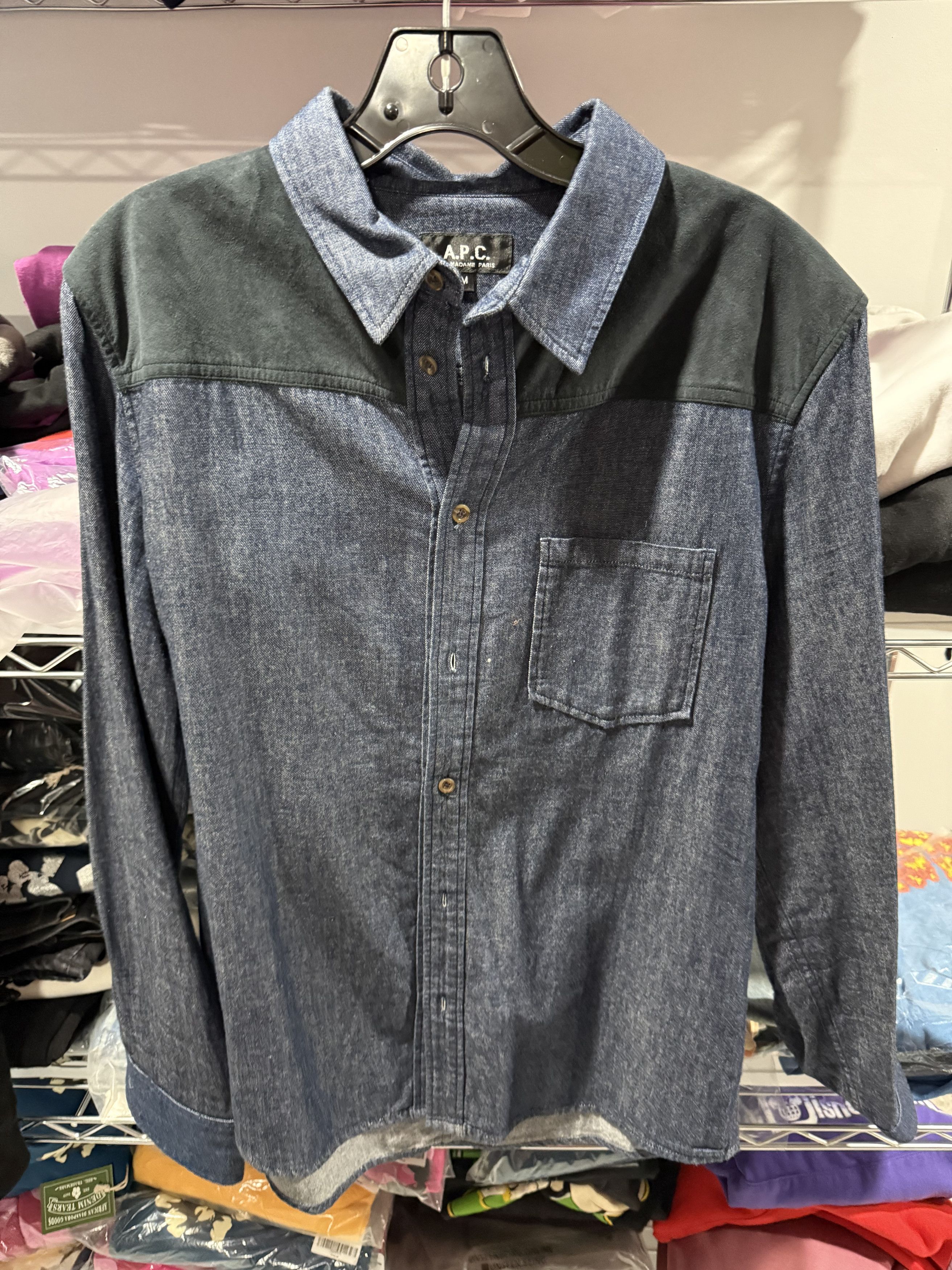 A.P.C denim button up