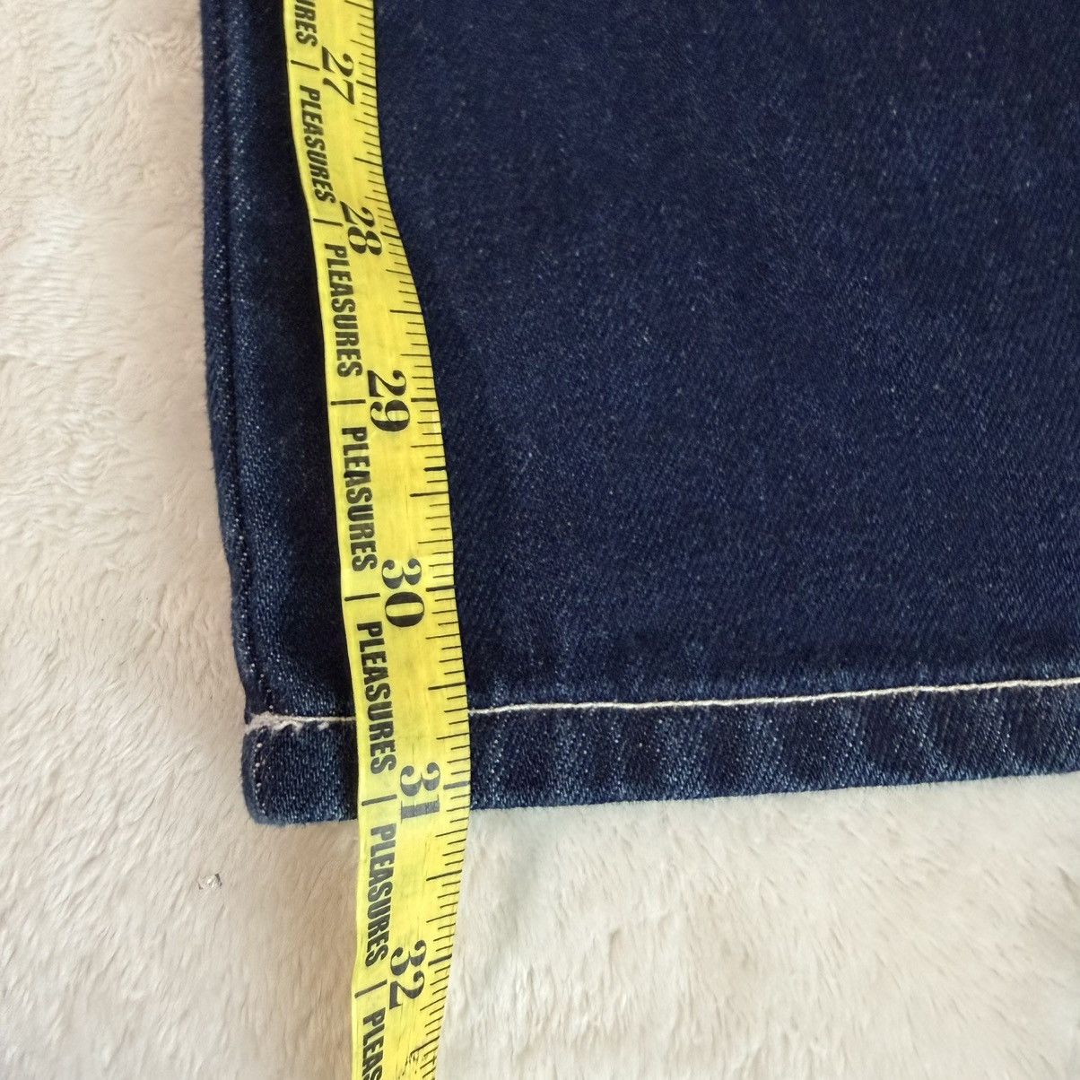 Dime Dime Contrast Stitch Blue Jeans Size US 29 - 9 Thumbnail