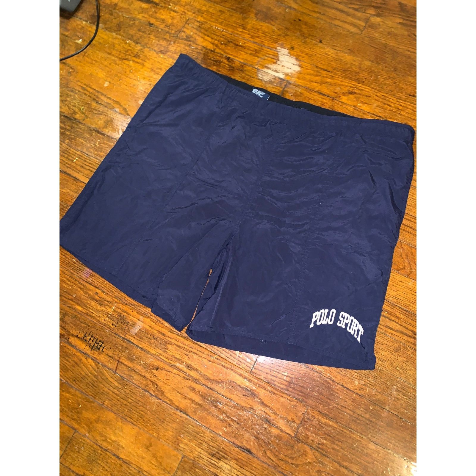 Polo Ralph Lauren × Vintage Vtg 90s Polo Sport Ralph Lauren Swim Trunks XL Navy Blue Size US 38 / EU 54 - 3 Thumbnail