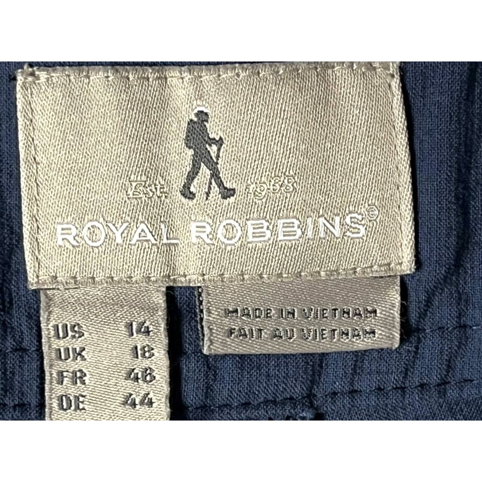 Royal Robbins VINTAGE Royal Robbins Capri Pants Blue Women's Size 14 Size 36" / US 14 / IT 50 - 6 Thumbnail