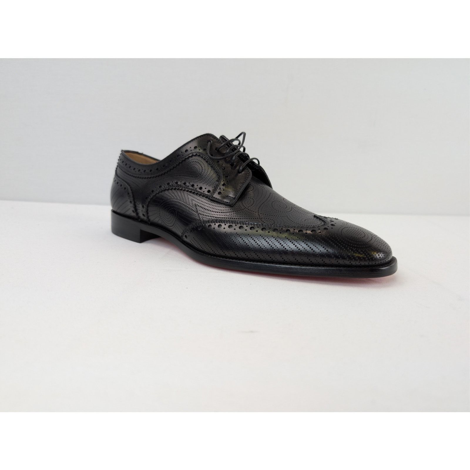 Christian Louboutin o1rshd1 Grave black calf leather derby shoe Boots in Black Size US 8 / EU 41 - 2 Thumbnail