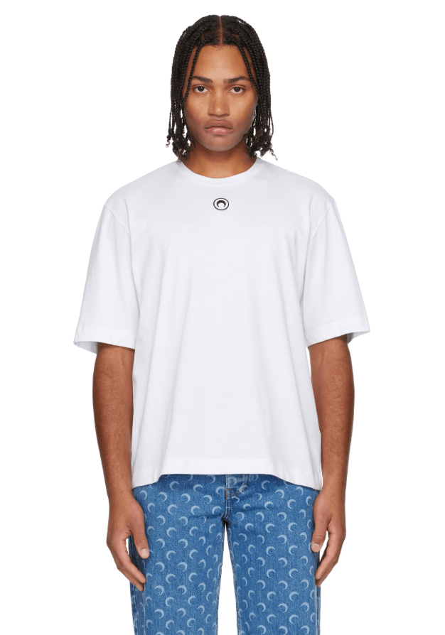 Marine Serre BNWT AW25 MARINE SERRE MOON LOGO JERSEY TSHIRT L Size US L / EU 52-54 / 3 - 1 Thumbnail