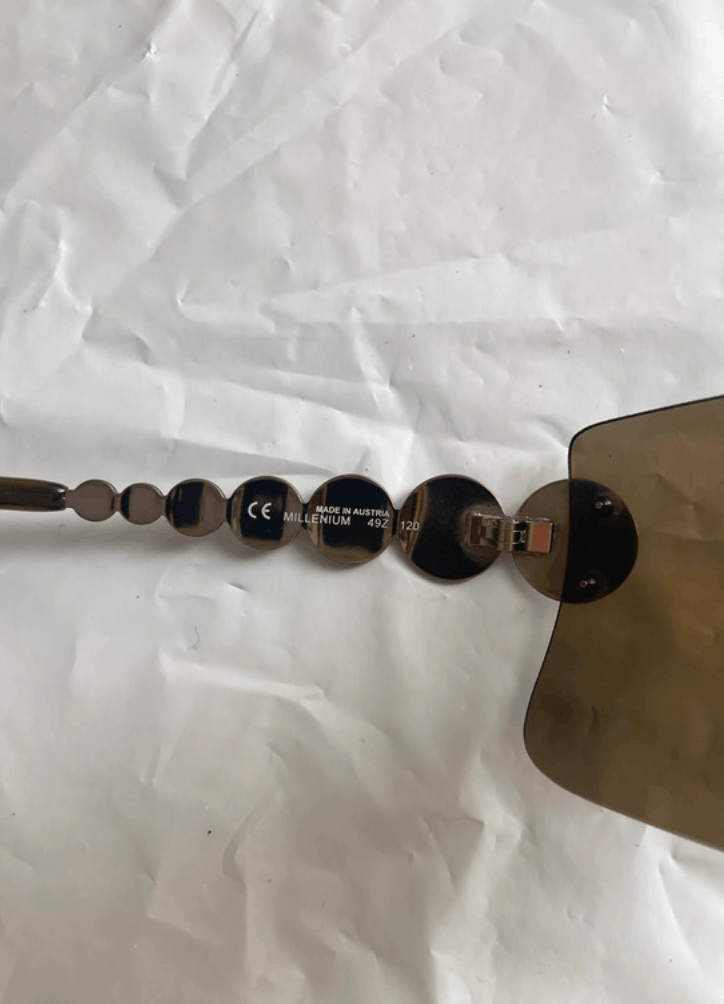 Dior × John Galliano × Vintage DIOR Sunglasses Millenium Wrap Shield Mask Bike Galliano Era Size ONE SIZE - 9 Thumbnail