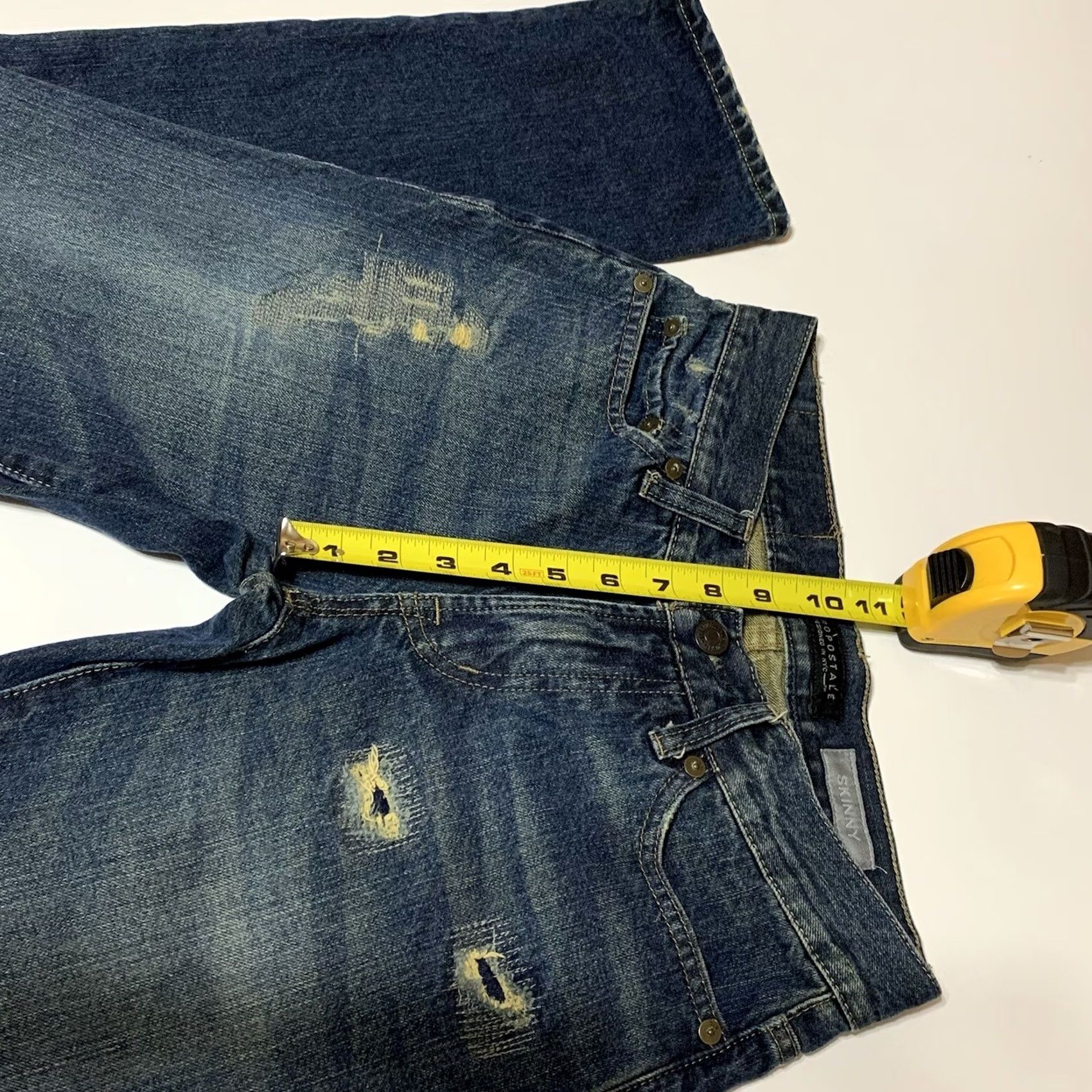 Aeropostale VINTAGE Aeropostale Mens Skinny Jeans 28x30 Distressed Denim Blue 28 Inseam 29.5 Inseam Jeans Mens Skinny Size US 28 / EU 44 - 5 Thumbnail