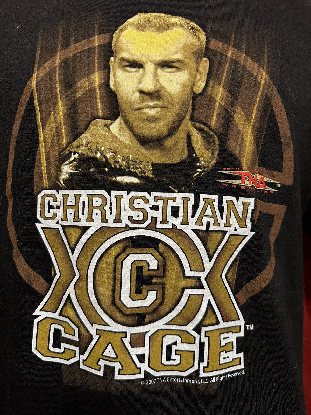 TNA Christian Cage Tshirt Y2K TNA Wrestling Tee Grail Size US L / EU 52-54 / 3 - 3 Thumbnail