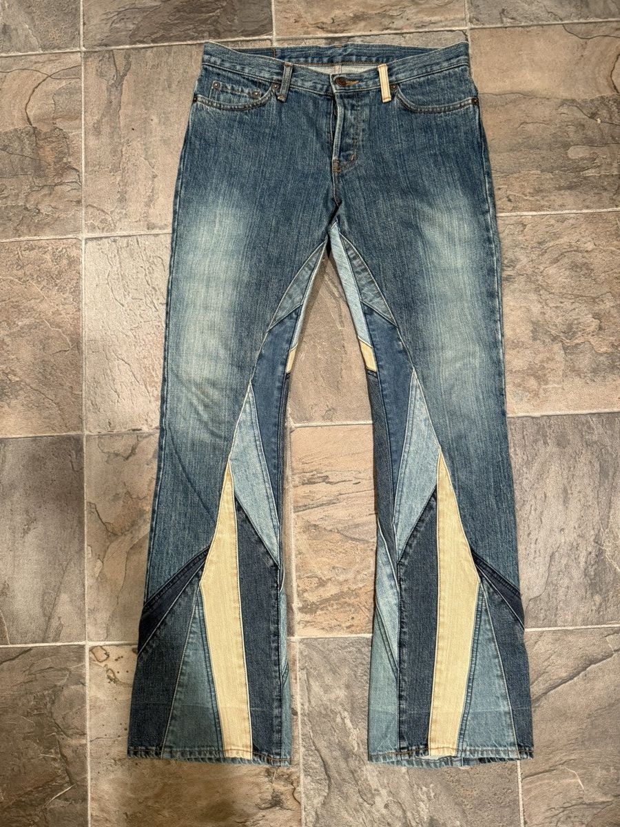 Hysteric Glamour Hysteric Glamour Patchwork Flare denim Kinky