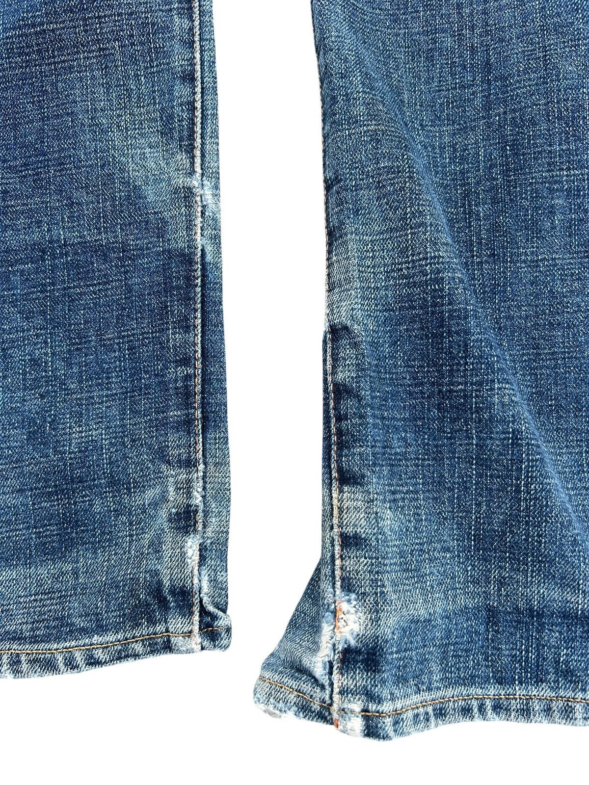 Kapital Thrashed Vintage Evisu Selvedge Denim Jeans Size US 32 / EU 48 - 17 Thumbnail