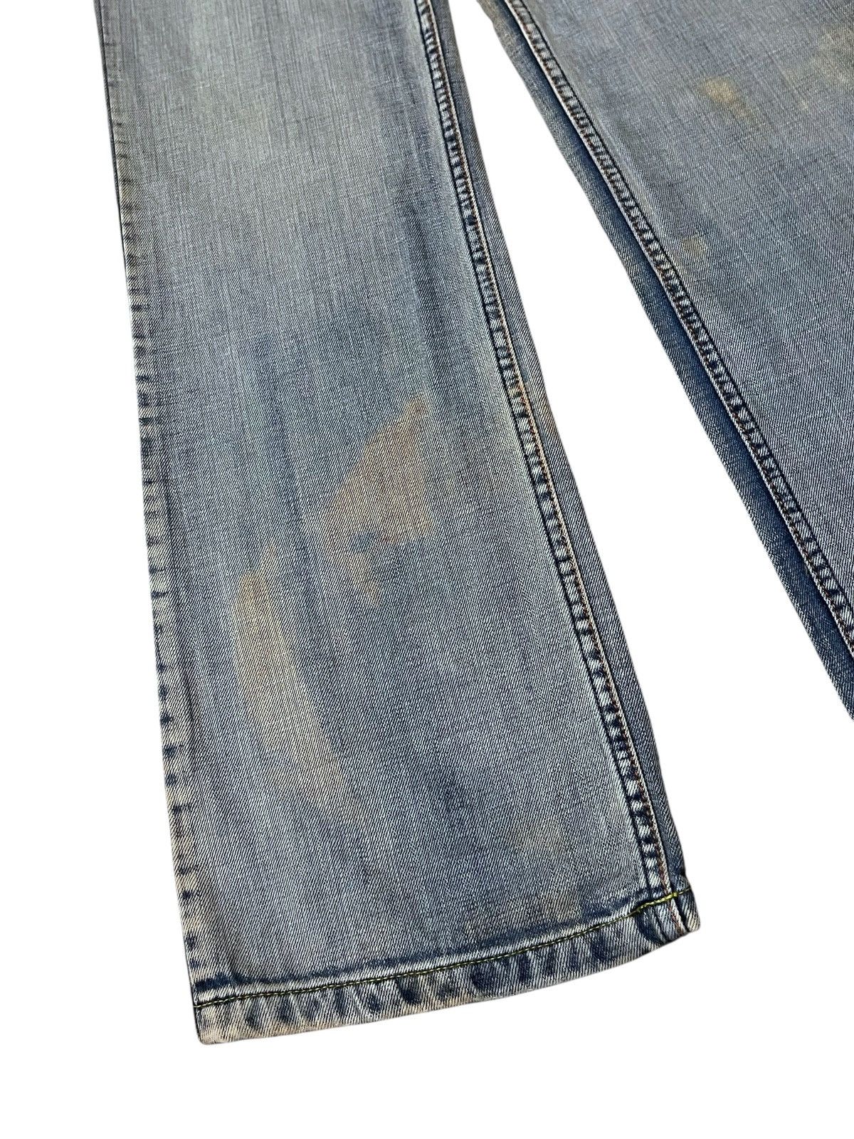 GOSTAR DE FUGA FLARED💥 GAZOZ Web Dirted Style Rebel Denim Washed Size US 31 - 5 Thumbnail