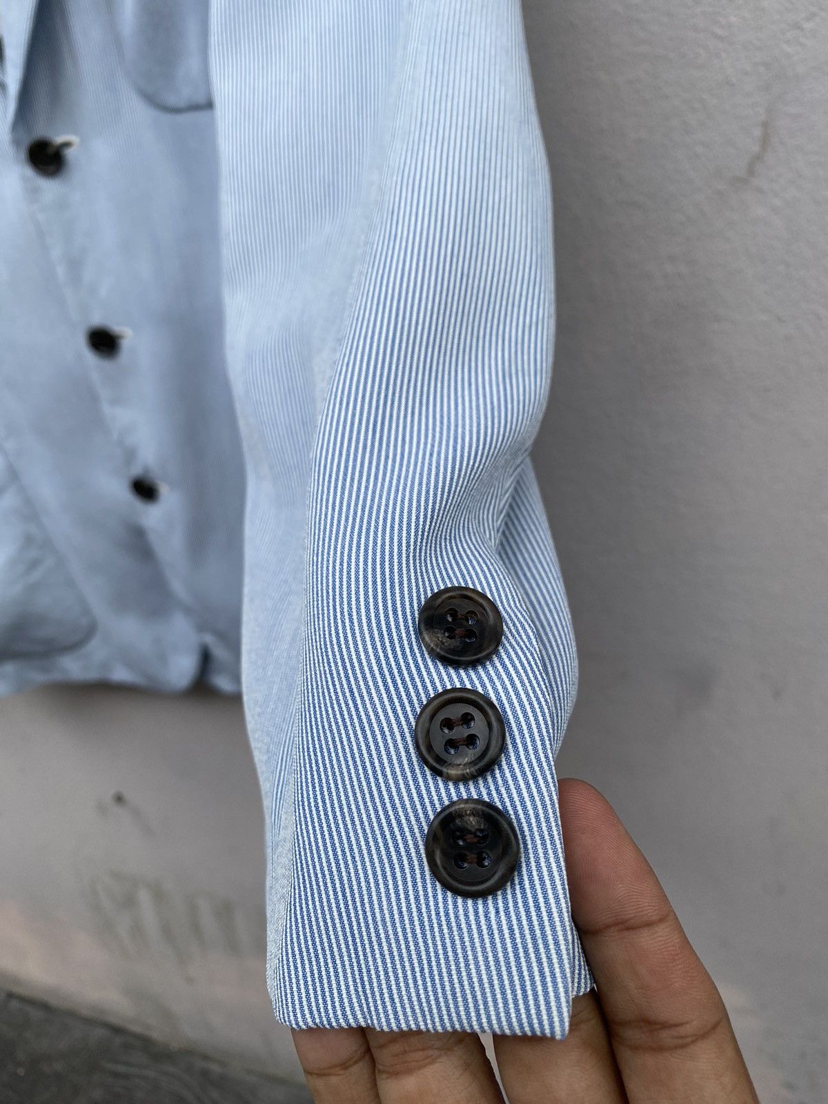 Christian Dior Monsieur Christian DIOR Monsieur Blue Pin Stripes Blazer Size 40L - 6 Thumbnail