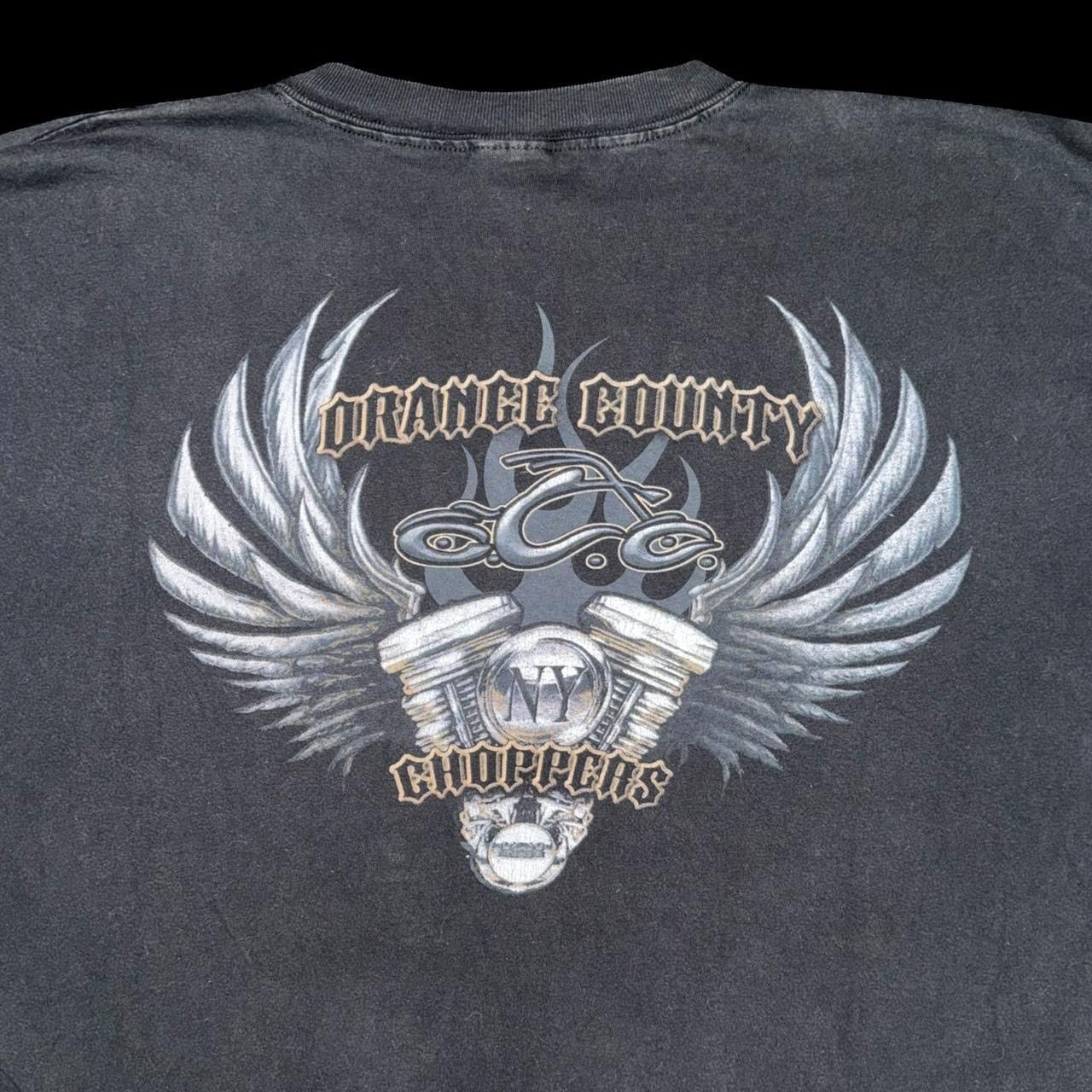 Vintage Vintage Y2K 2003 Orange County Choppers OCC Flame Longsleeve Size US XXL / EU 58 / 5 - 6 Thumbnail