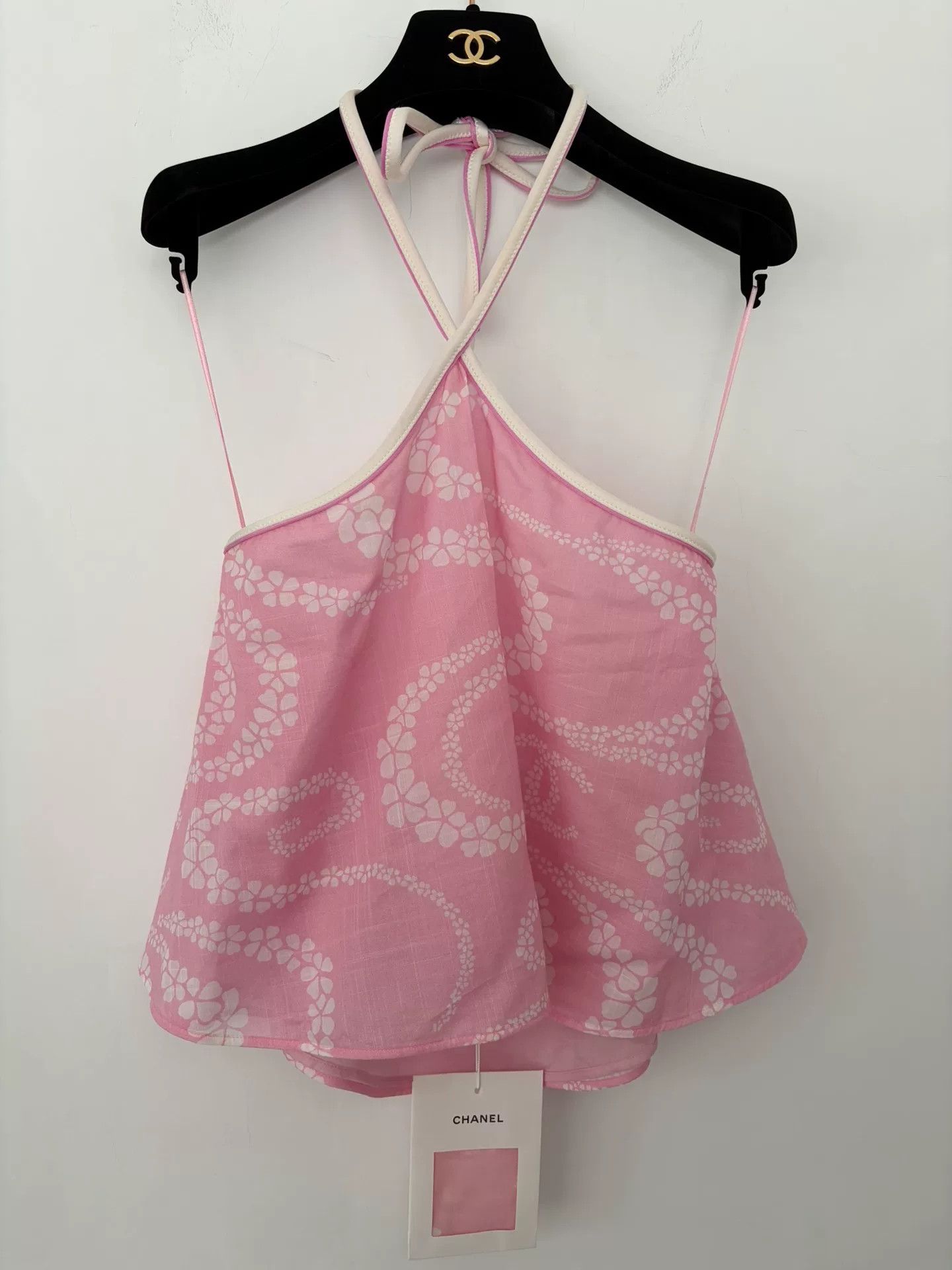Chanel Chanel Coco Beach Pink Halter Top Size US S / EU 44-46 / 1 - 1 Thumbnail
